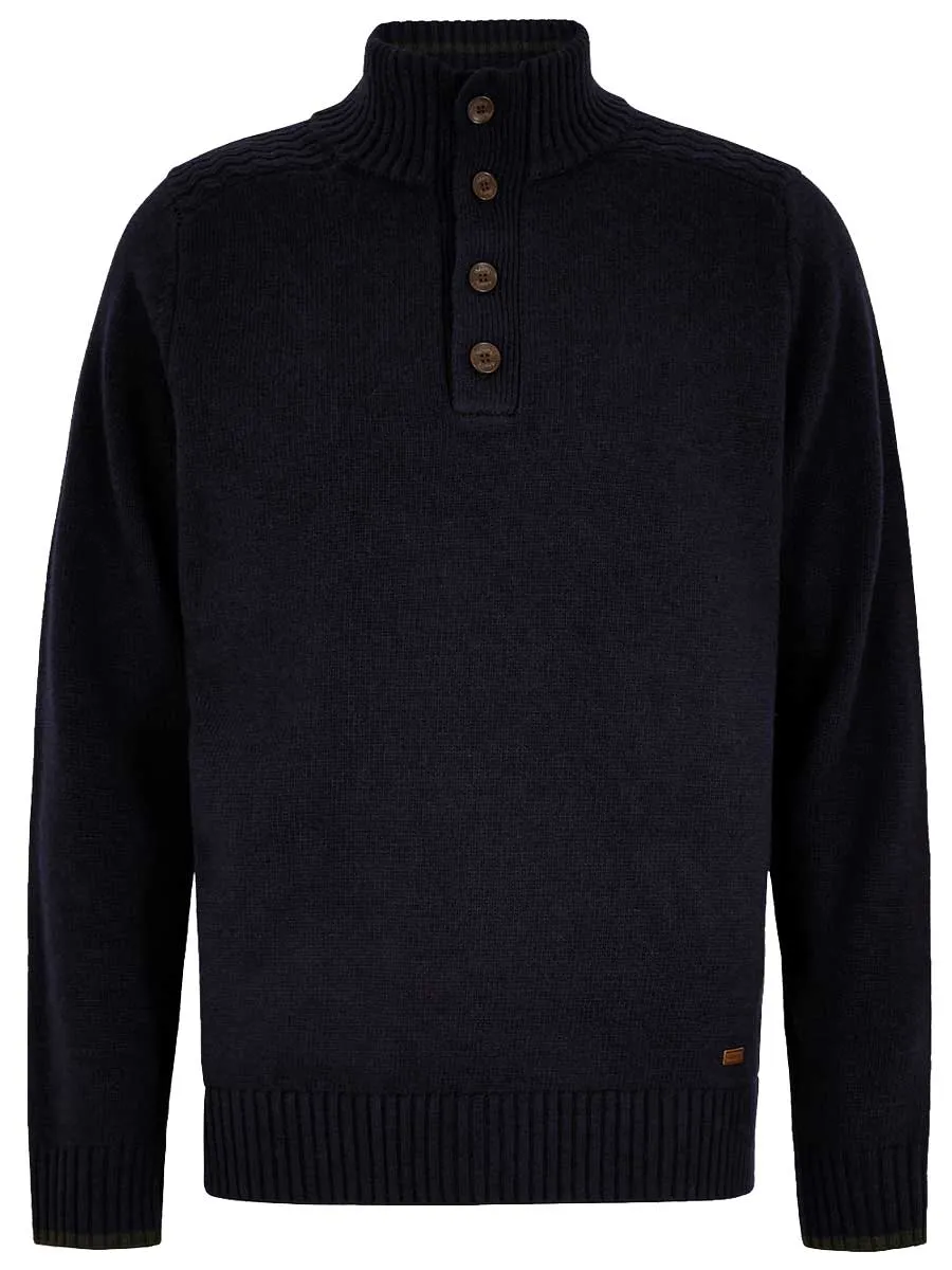 30% OFF DUBARRY Parkplace Button Neck Sweater - Men's - Navy - Size: Medium