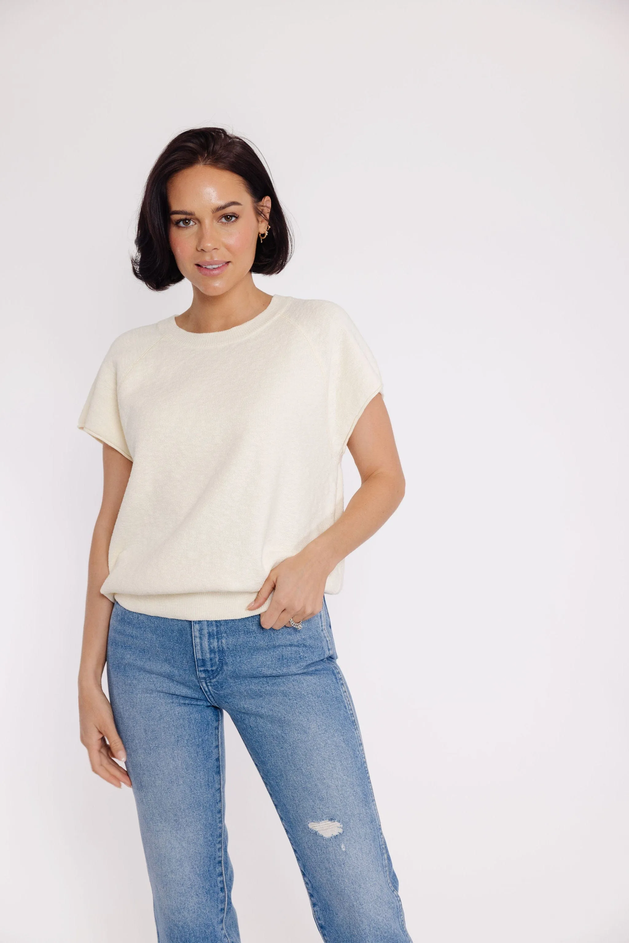 Abbey Sweater in Cream