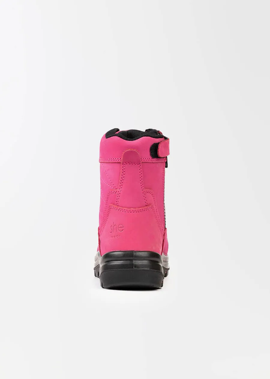 Achieves: womens safety work boots (zip)