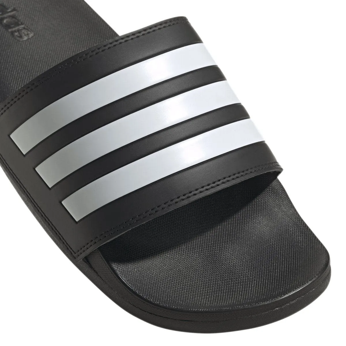 ADIDAS MEN'S ADILETTE COMFORT BLACK/WHITE SLIDES