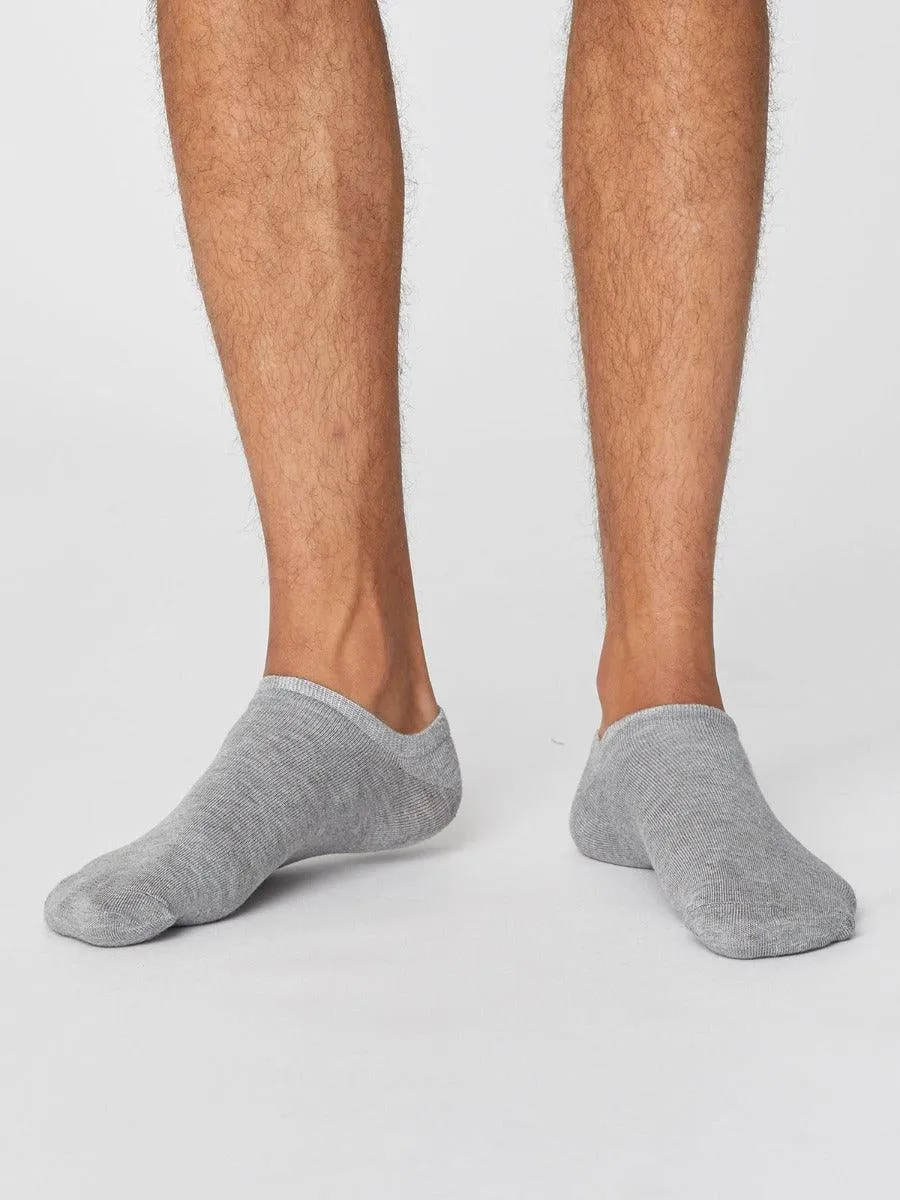 Ashley Trainer Socks - Mid Grey Marle