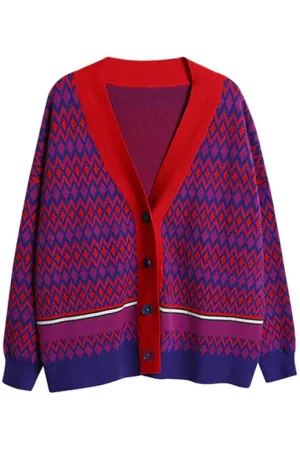 Avary Multicolor Knit Cardigan