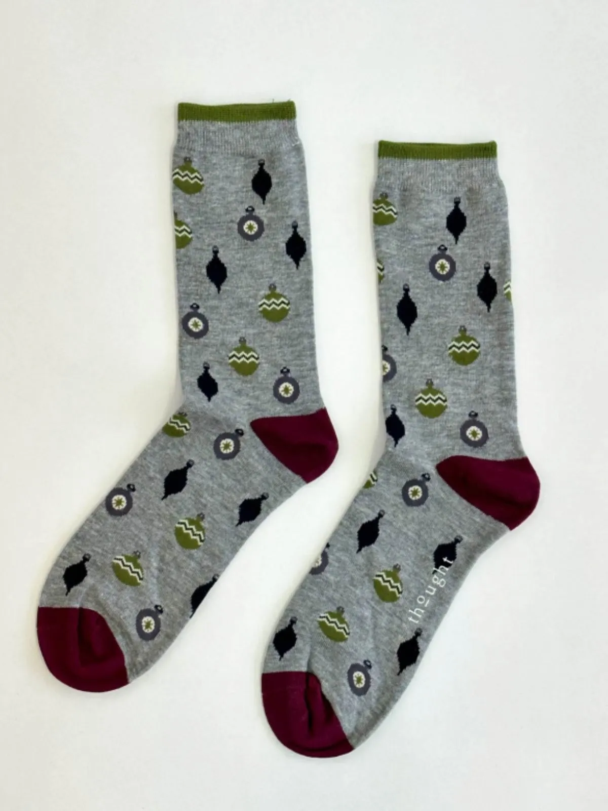 Bauble Spot Socks - Grey Marle