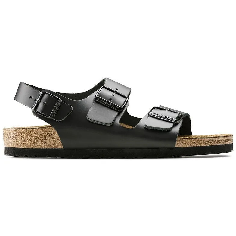 Birkenstock Milano Leather Black Sandals