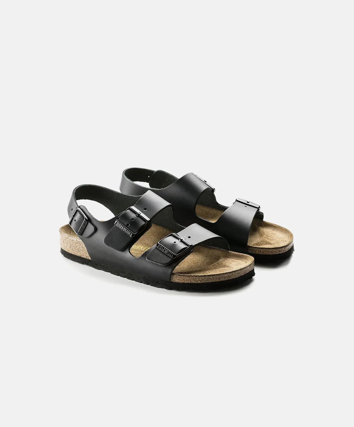 Birkenstock Milano Leather Black Sandals