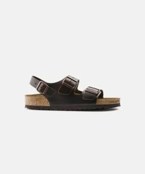 Birkenstock Milano Leather Dark Brown Sandals