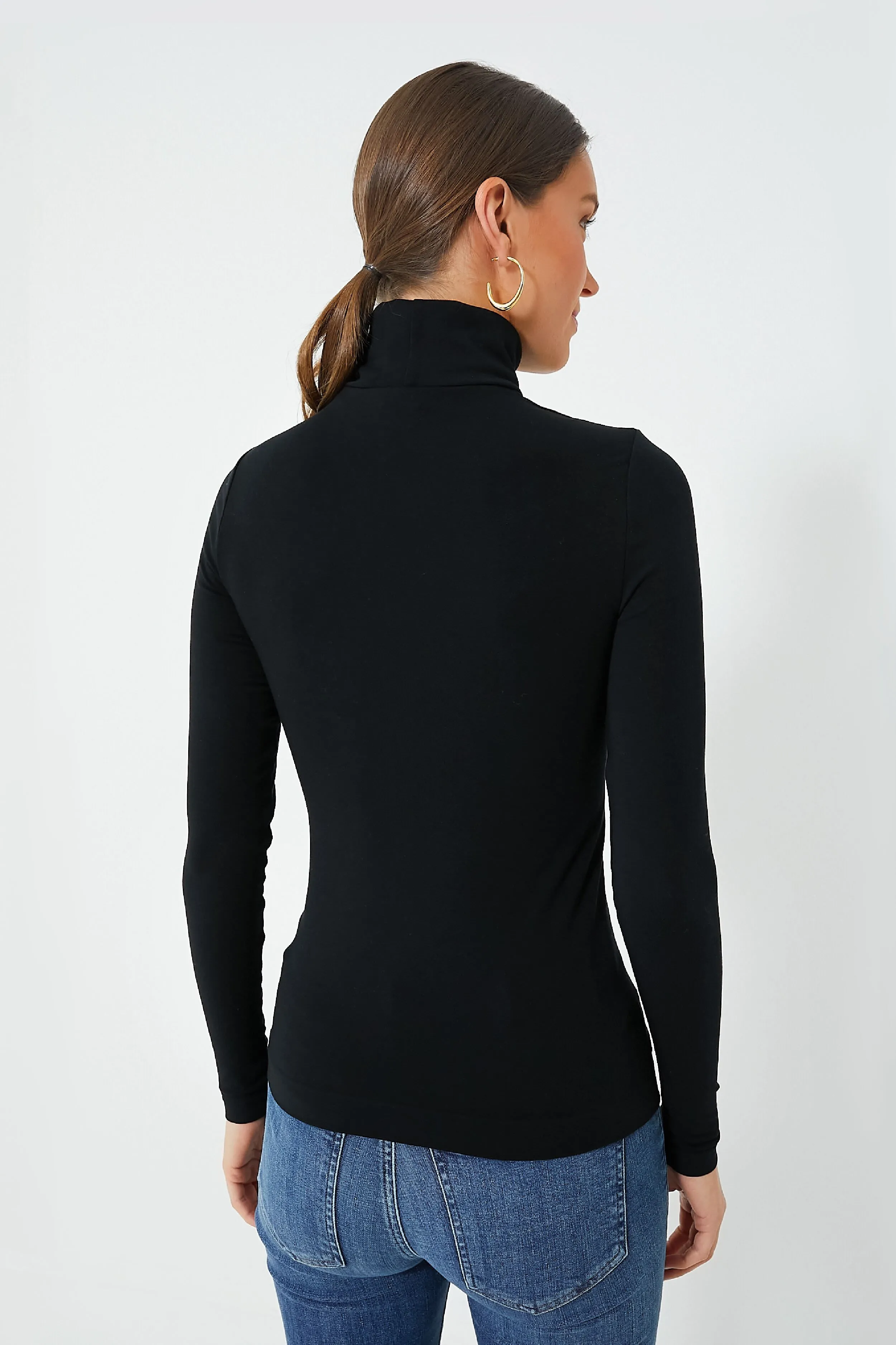 Black Aurora Long Sleeve Turtleneck