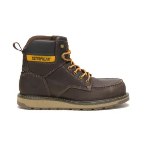 Calibrate Men's Steel-Toe Work Boots Leather Brown