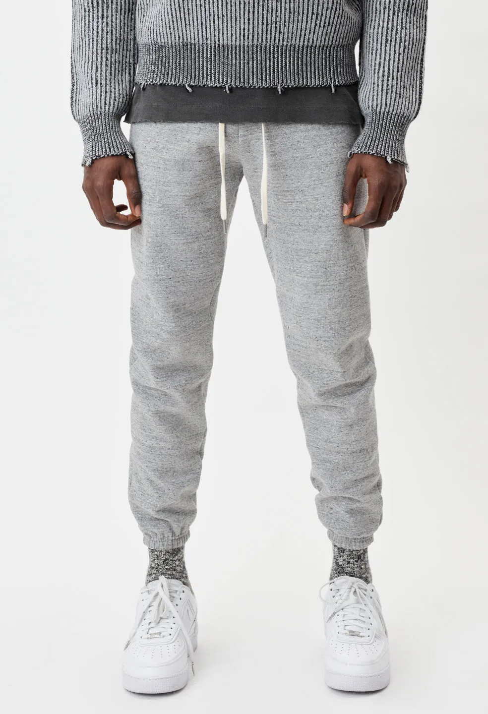 Cashmere Fleece LA Sweatpants / Heather Grey