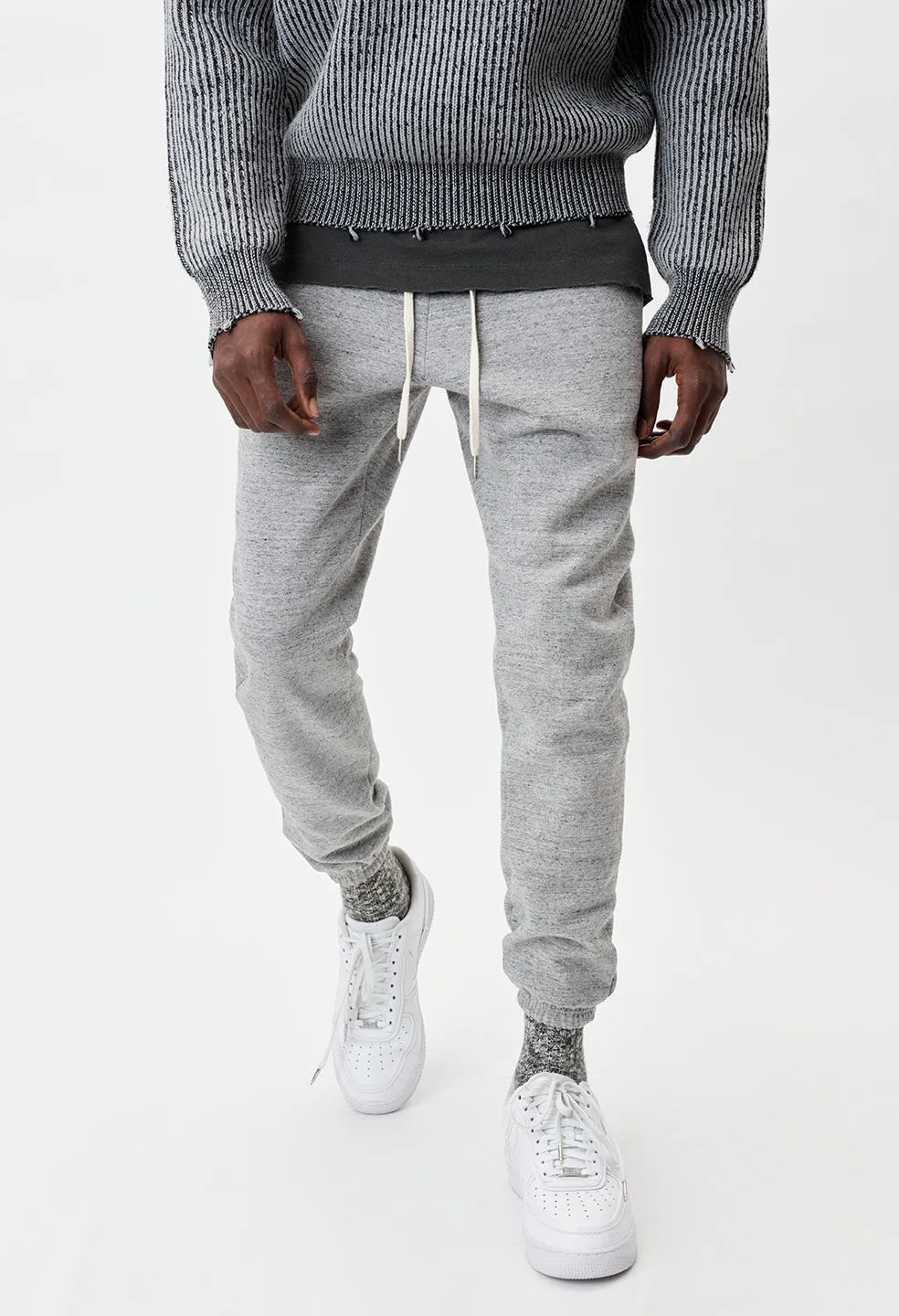 Cashmere Fleece LA Sweatpants / Heather Grey