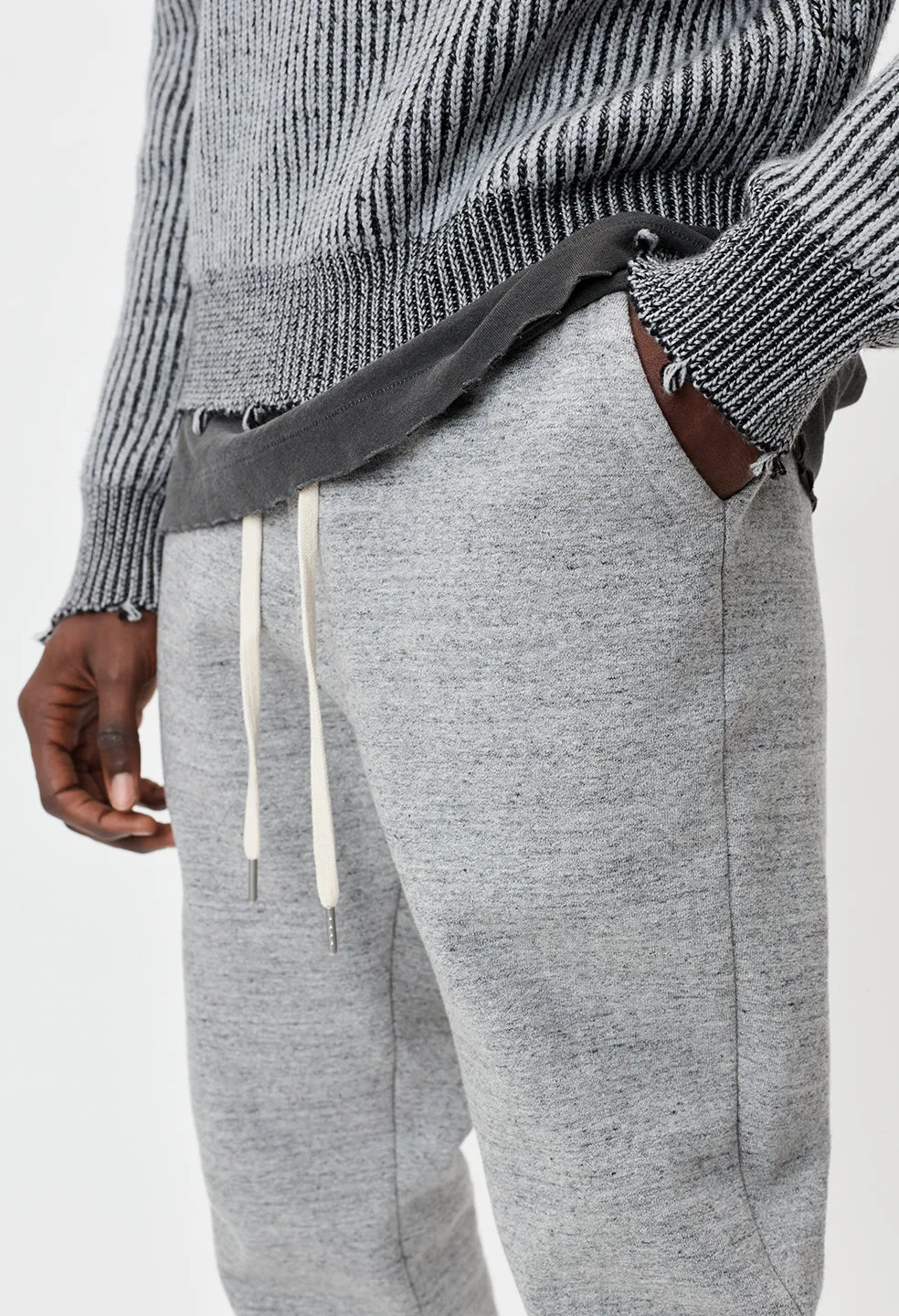 Cashmere Fleece LA Sweatpants / Heather Grey