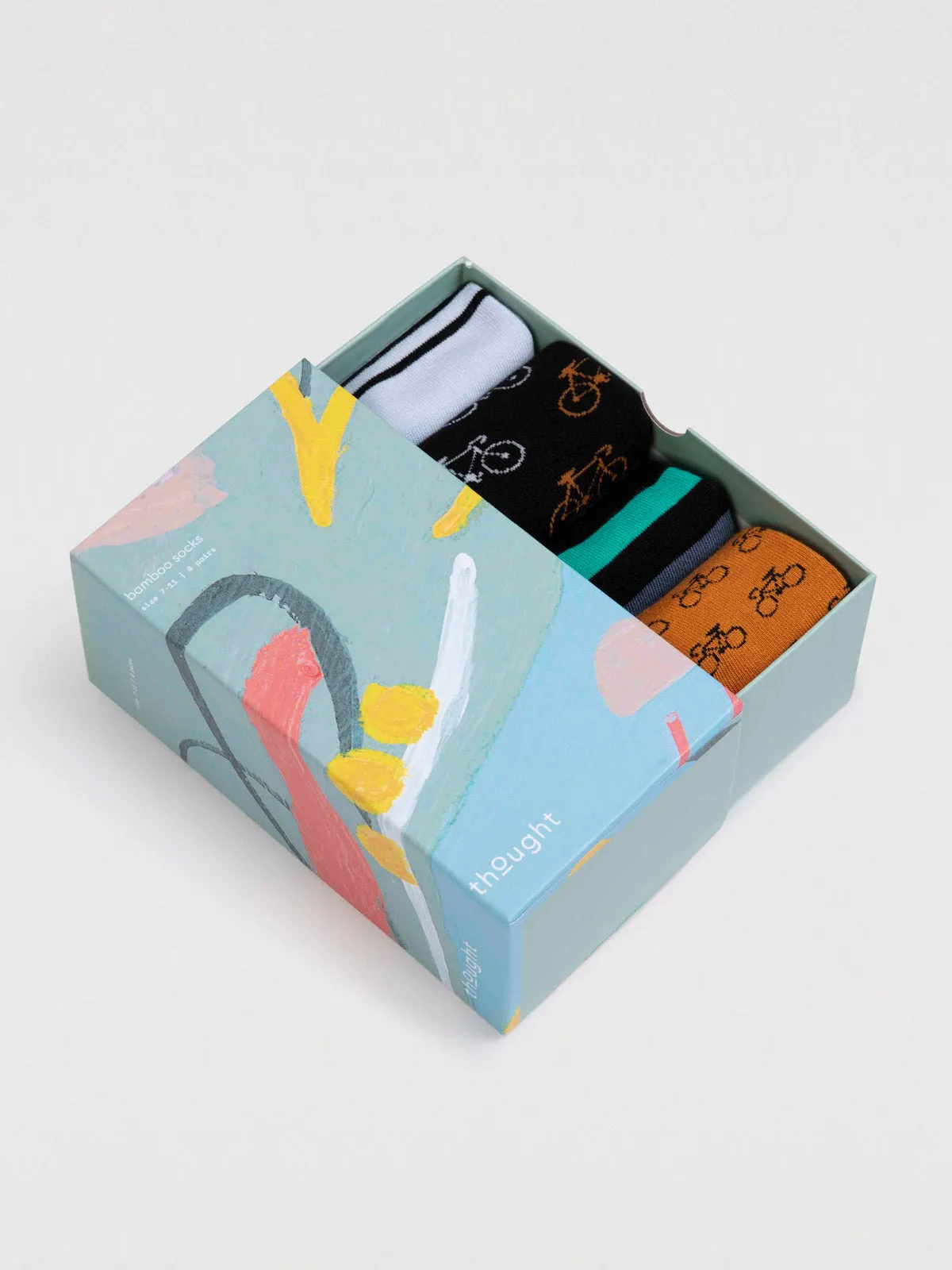 Chris Bamboo Bike Sock Box - Multi