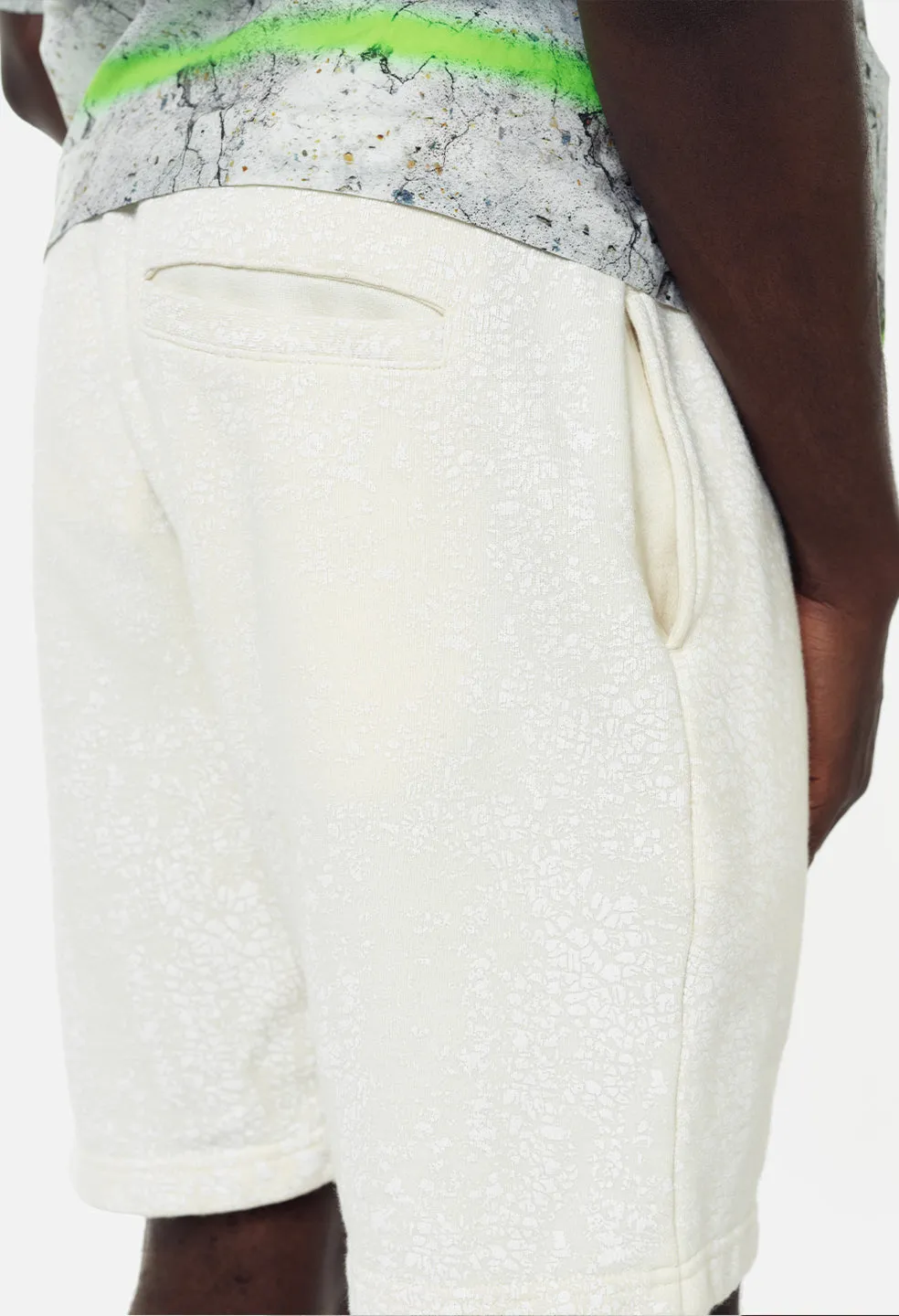 Coated Terry Shorts / Salt