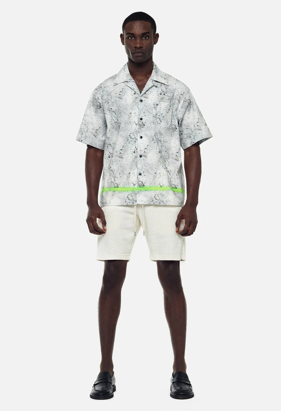 Coated Terry Shorts / Salt