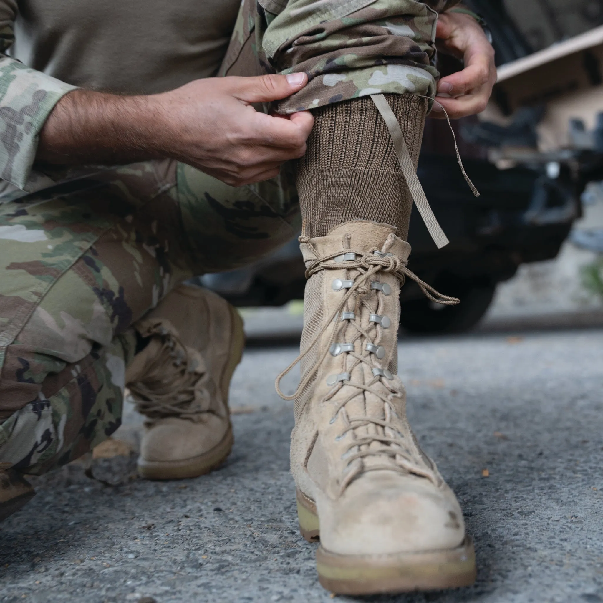 Cold Weather Heavyweight Mid-Calf Boot Military Sock