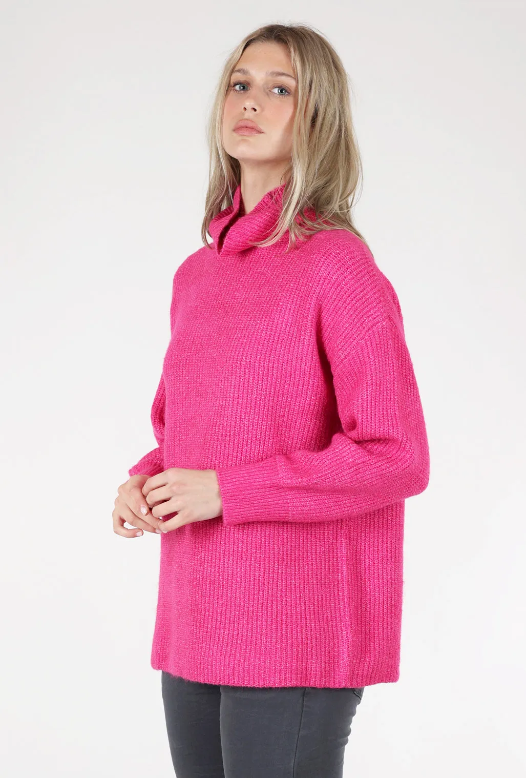 Cora Sweater, Fuchsia