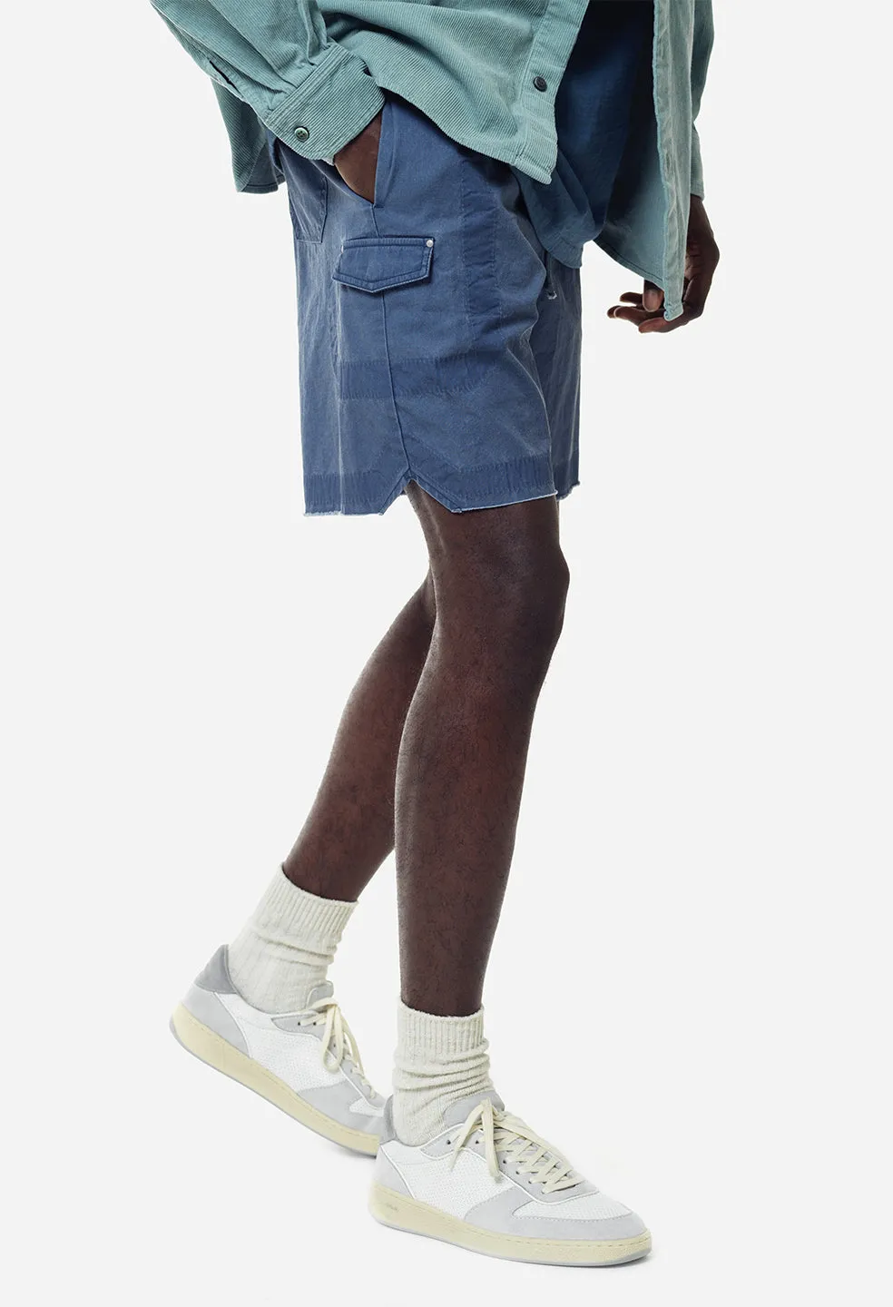 Cotton Poplin Frame II Shorts / Navy