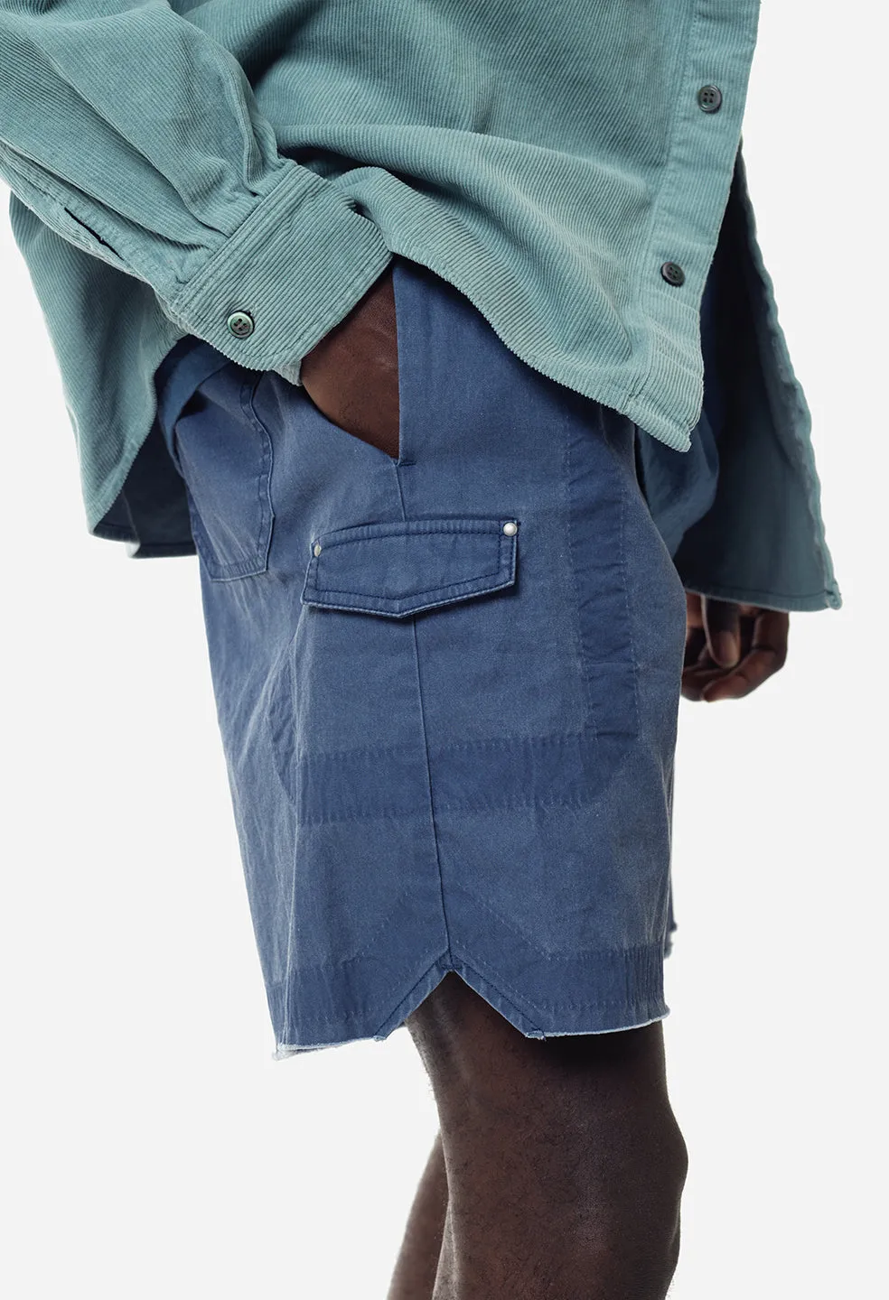 Cotton Poplin Frame II Shorts / Navy