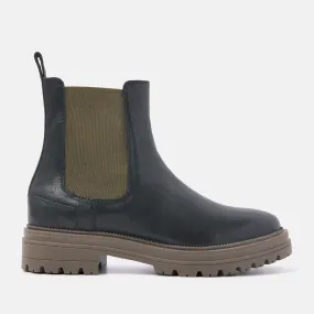 Dames Chelsea Boots 85.417 Khaki-Black