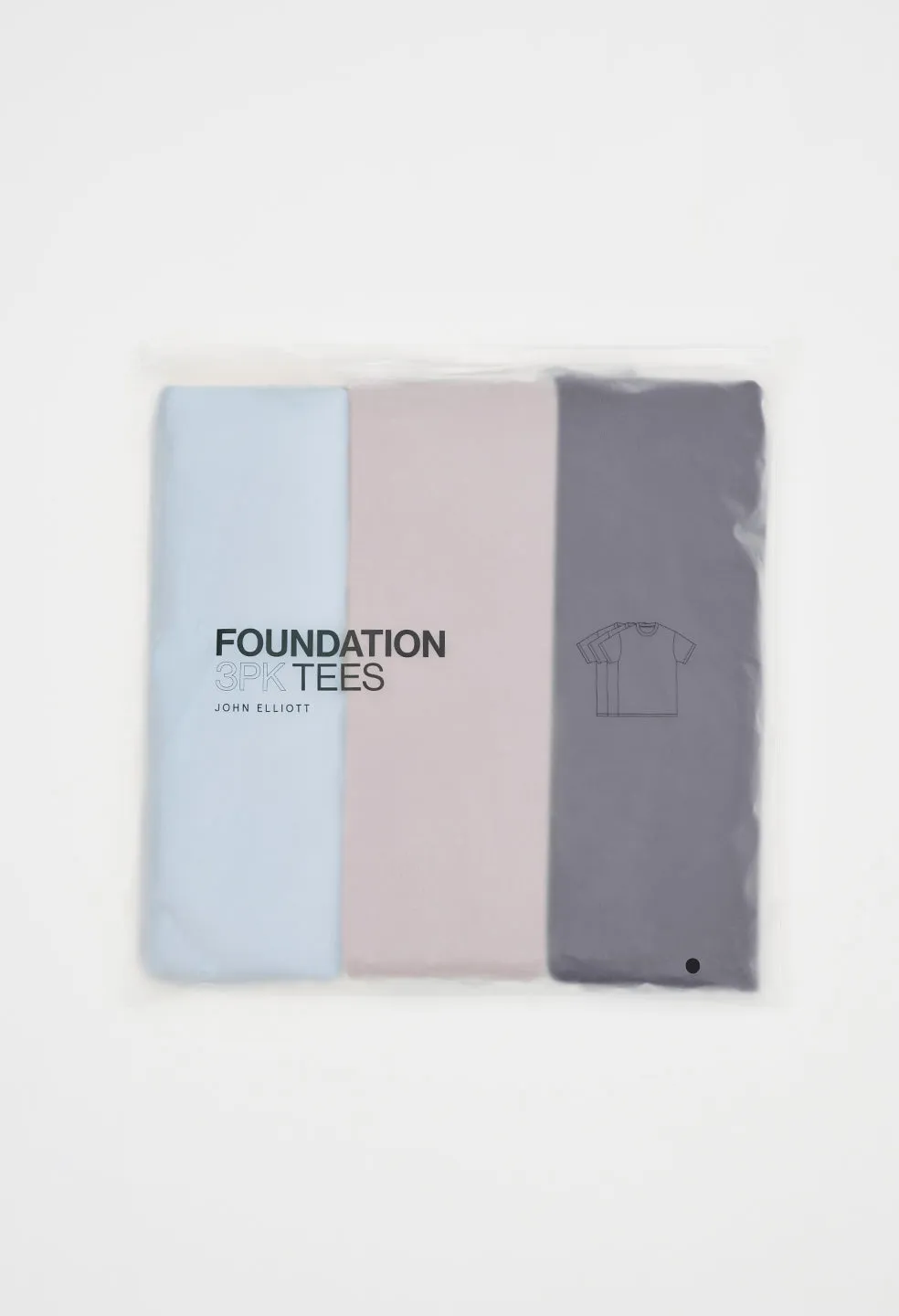 Foundation 3 Pack Tees / Pacific