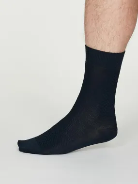 GEOFFREY SOCKS - NAVY BLUE