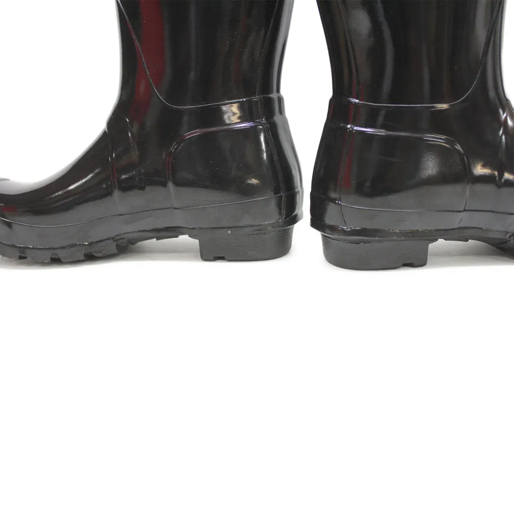 Hunter Original Short Gloss Black Womens Rainboots - UK 5