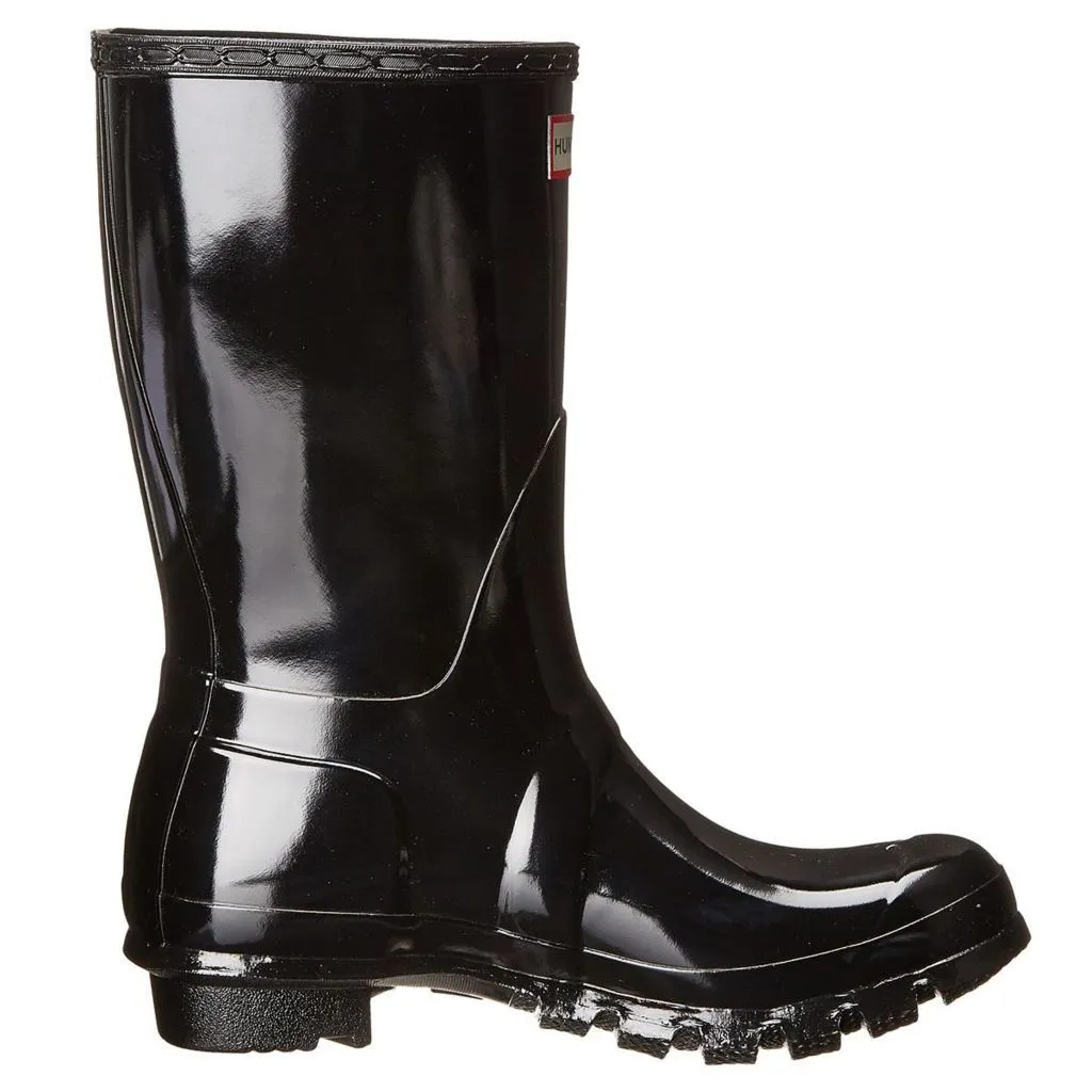 Hunter Original Short Gloss Black Womens Rainboots - UK 5