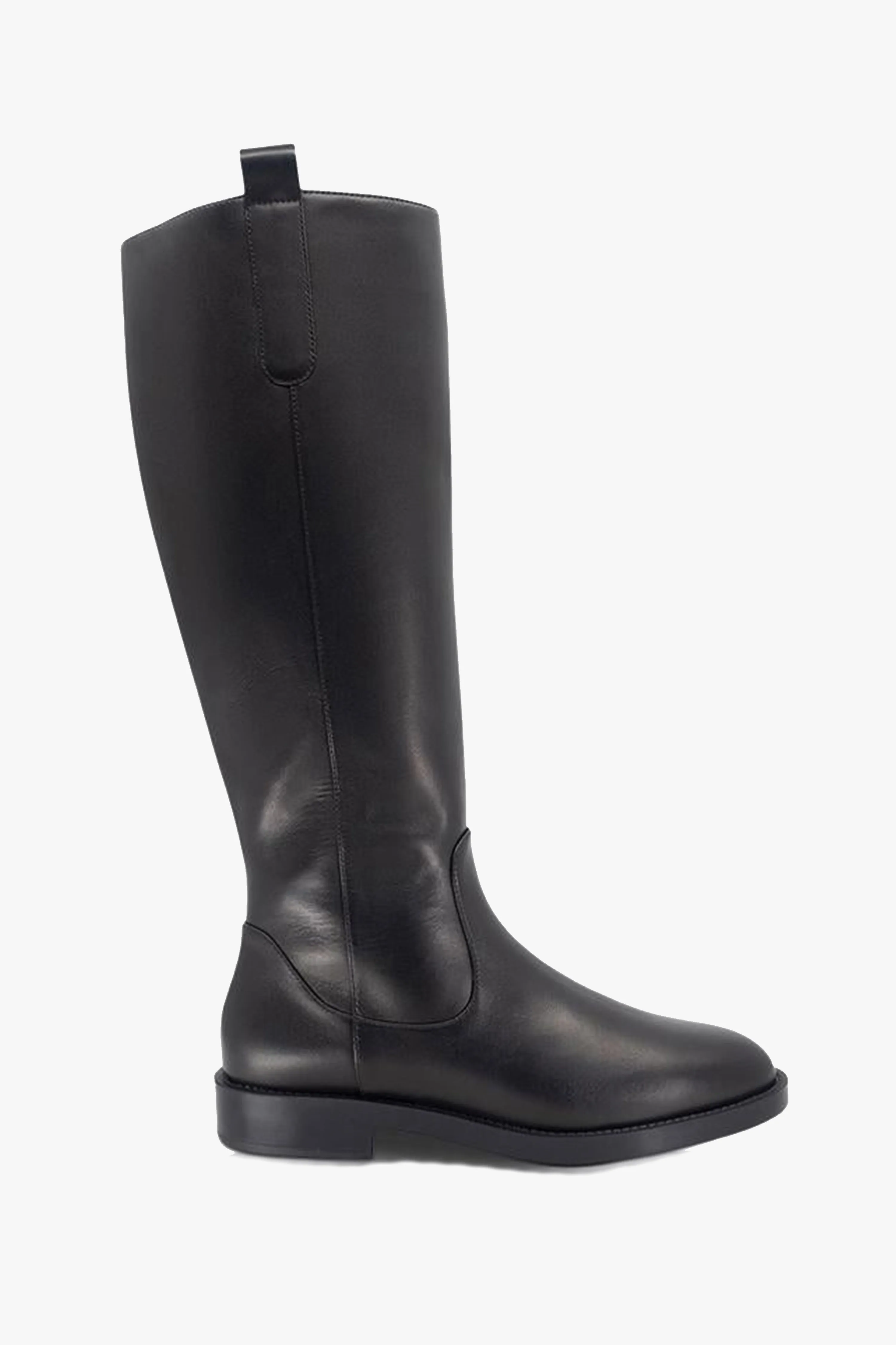 Huntley Black Low Heel Tall Boot