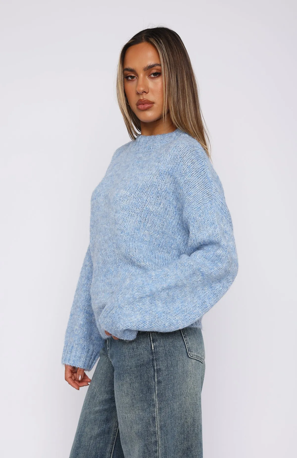 Ice Queen Knit Sweater Baby Blue