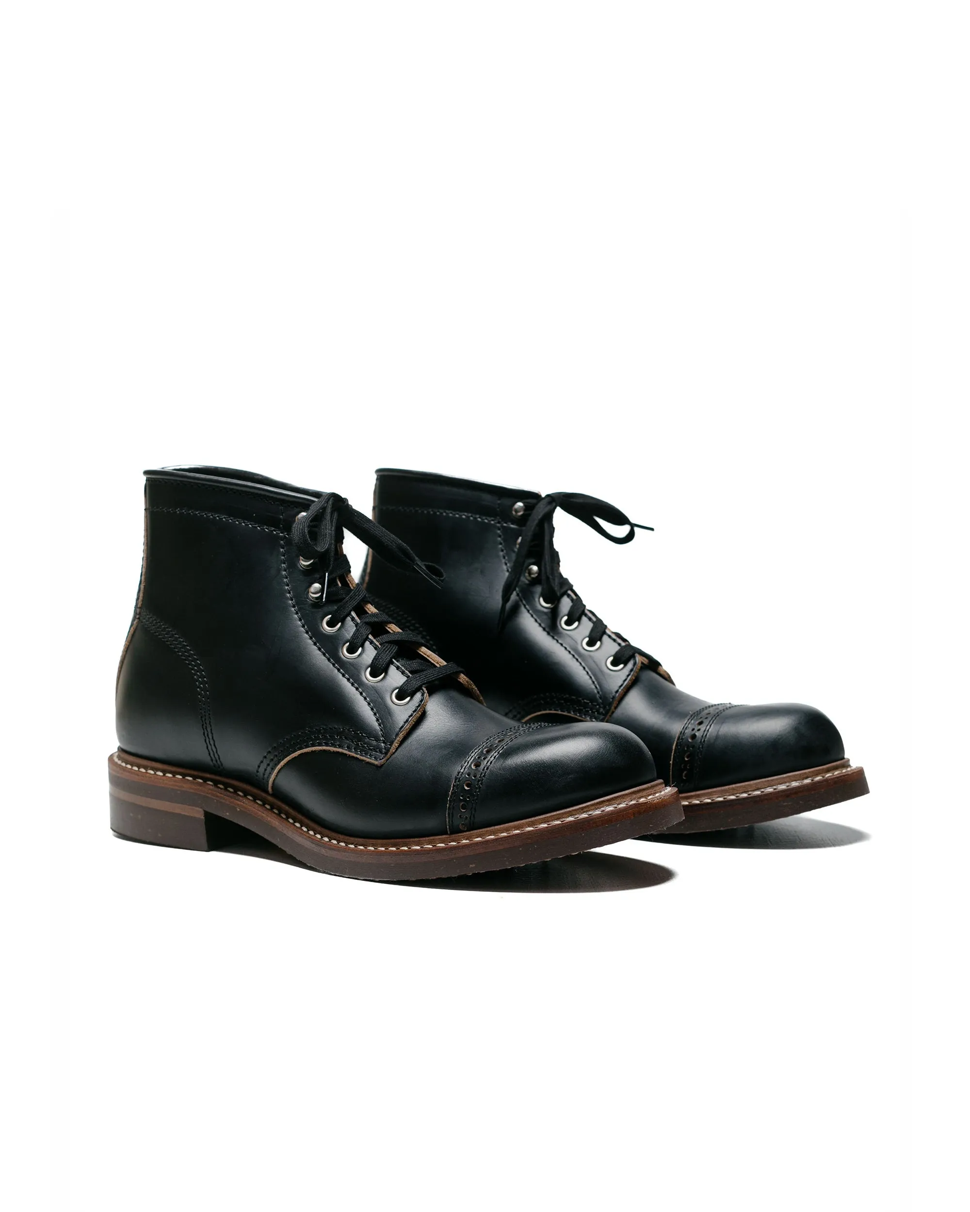 John Lofgren Bootmaker Combat Boots Horween Leather CXL Black