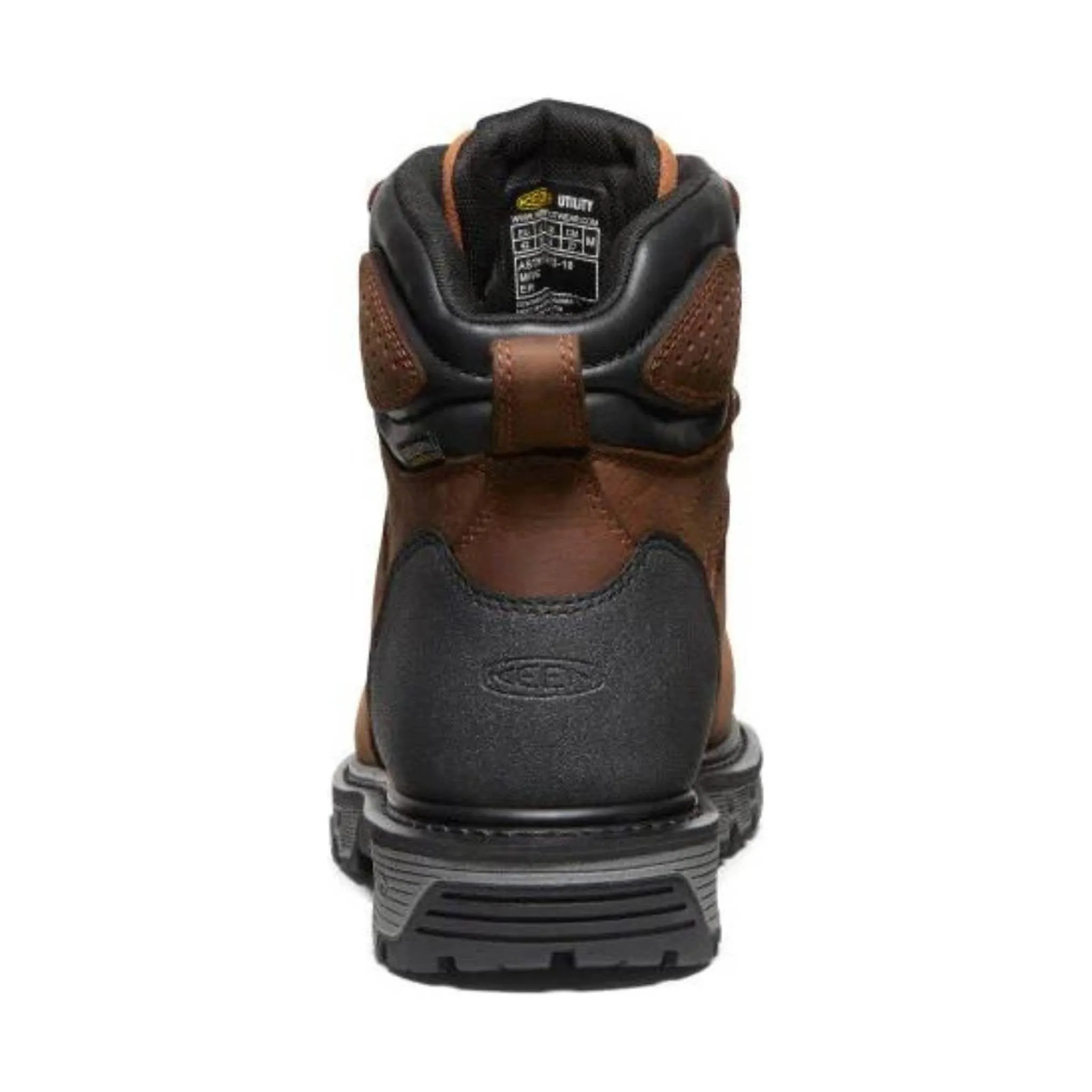 KEEN Utility Men's Camden Waterproof 6 Inch Carbon Fiber Toe Work Boot - Brown