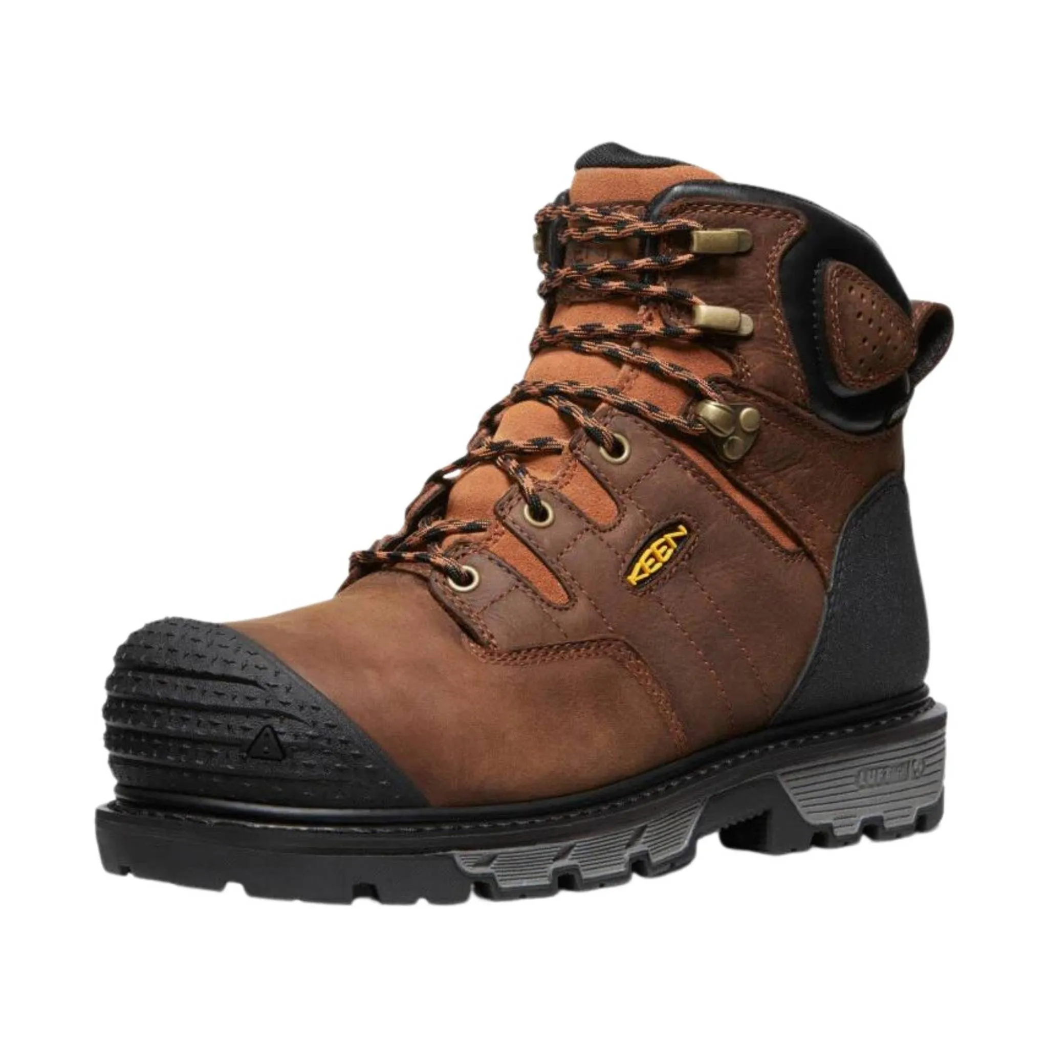 KEEN Utility Men's Camden Waterproof 6 Inch Carbon Fiber Toe Work Boot - Brown