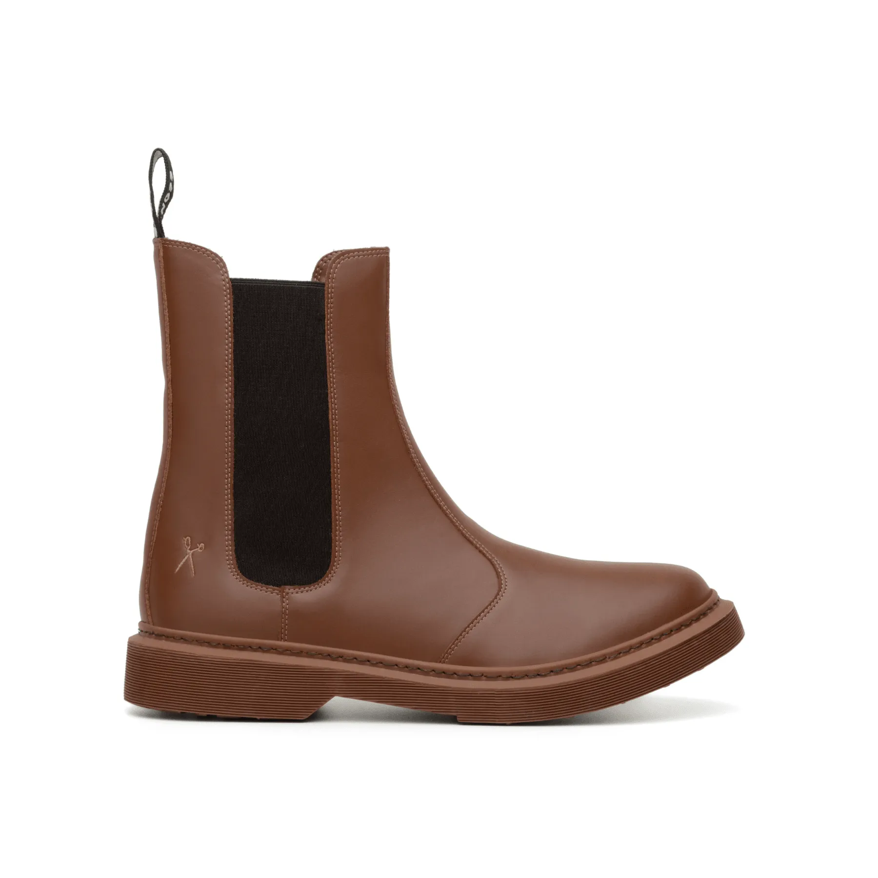 'Nova Brick Lane' Vegan Chelsea Boot by King55 - Cognac