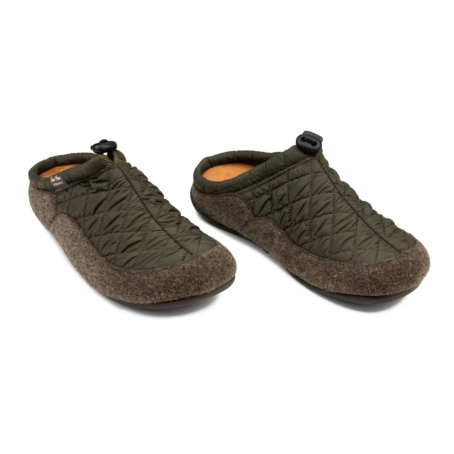 Plain Cotton Blend Slippers for Men - Nadir-UM