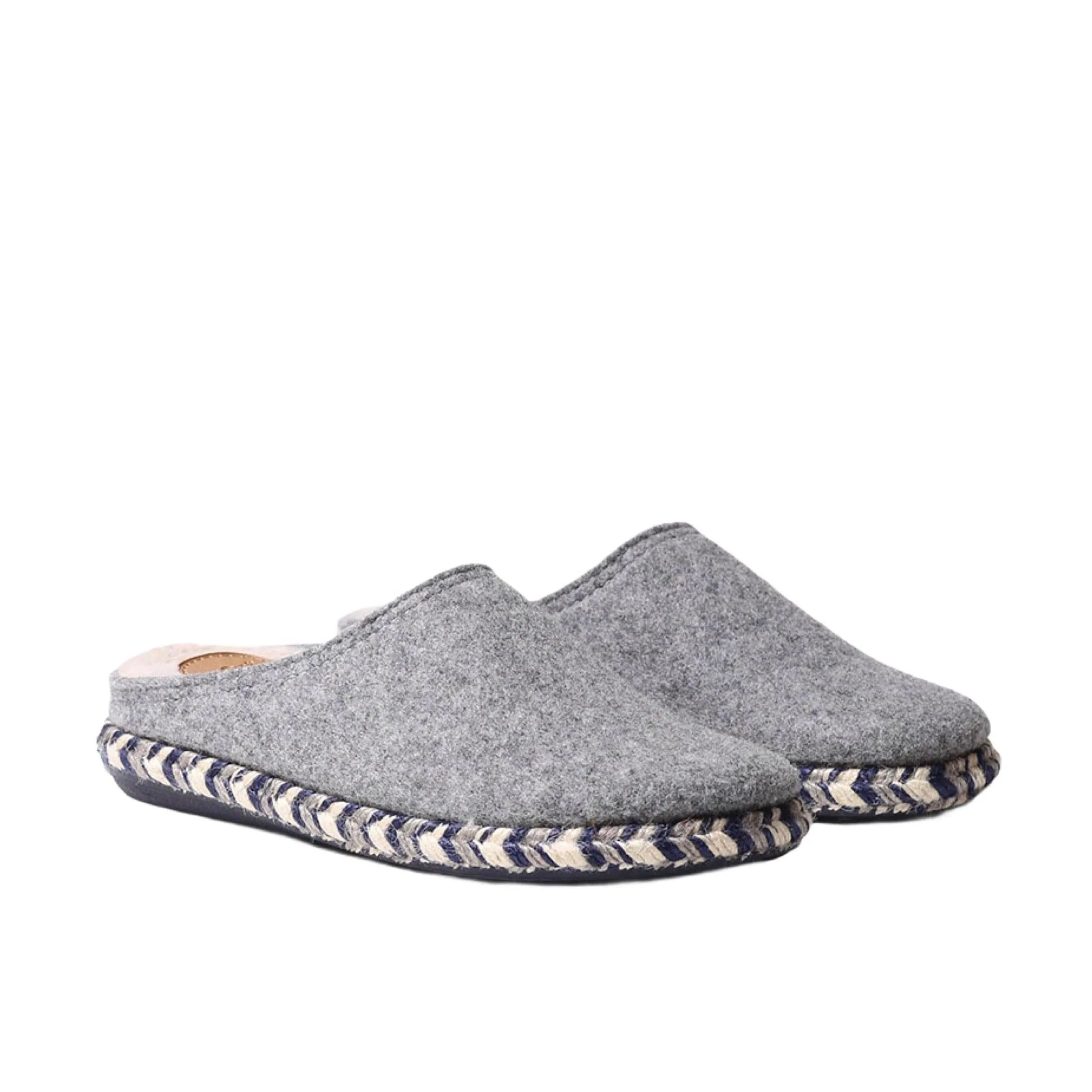 Plain Felt Slippers for Men - Nabor-FP