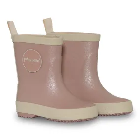 Rainboots Pompom - Rose Glitter