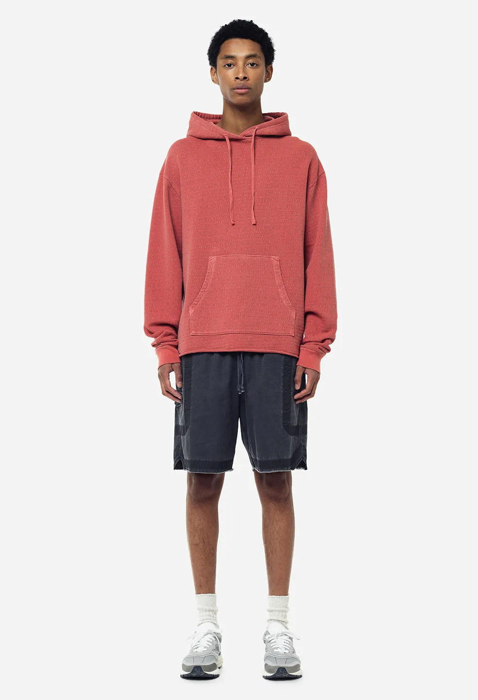 Raw Edge Jacquard Pullover / Terra Cotta