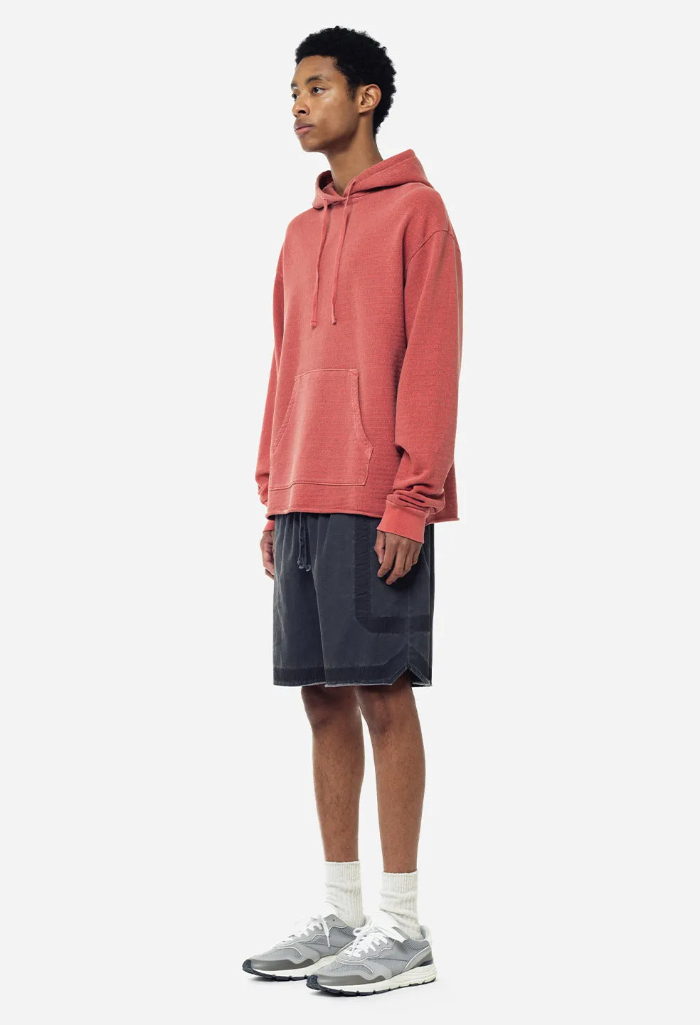 Raw Edge Jacquard Pullover / Terra Cotta