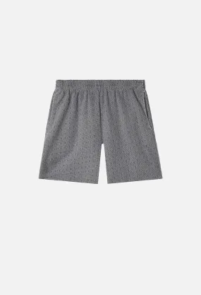 Raw Edge Jacquard Shorts / Dusk