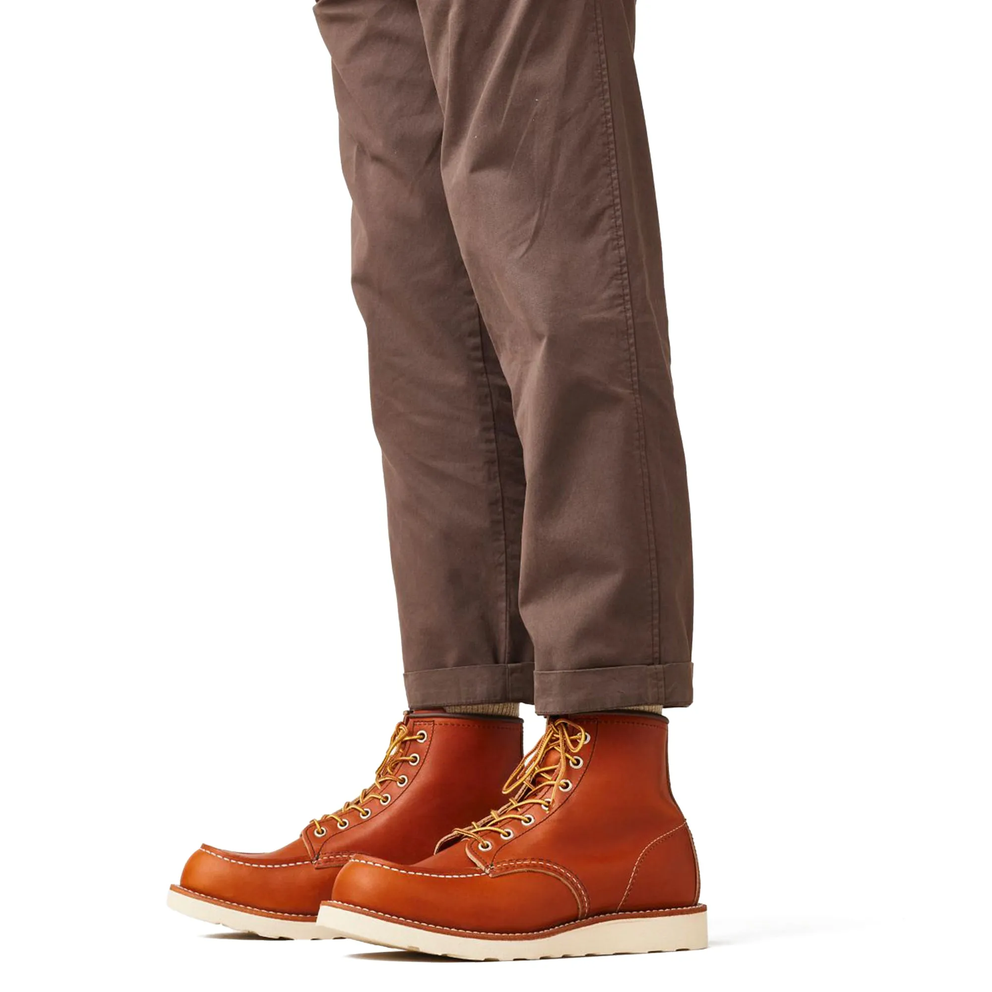 Red Wing 875  6" Moc Toe Leather Boot - Oro Legacy Tan