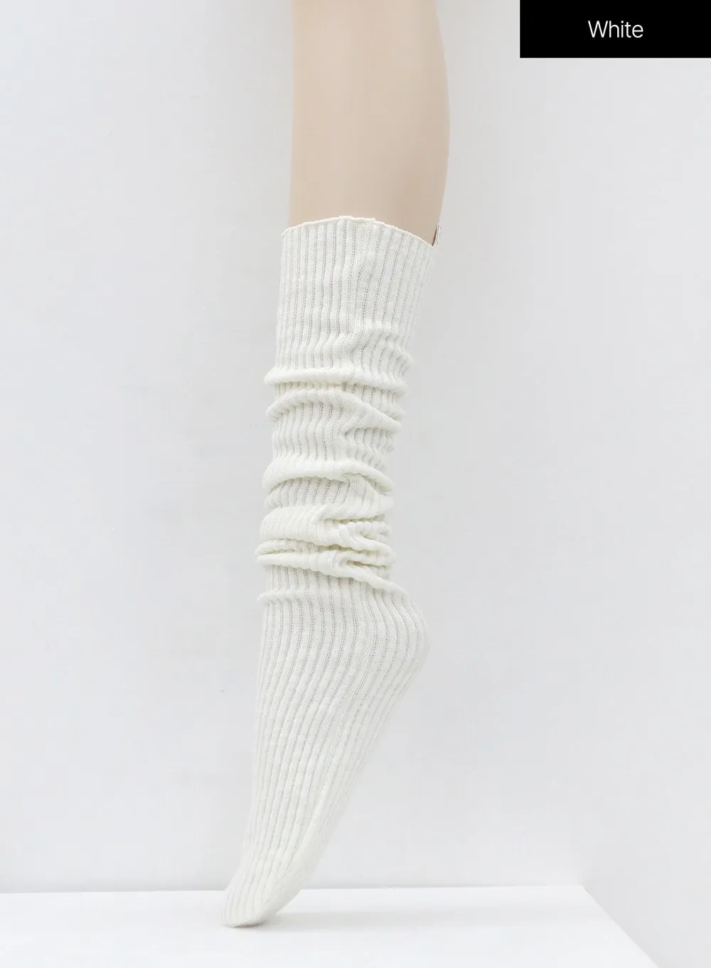 Ribbed Knit Knee Socks OS15