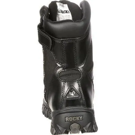 Rocky Men's Alphaforce 8" Zipper WP Duty Boot - Black - FQ0002173