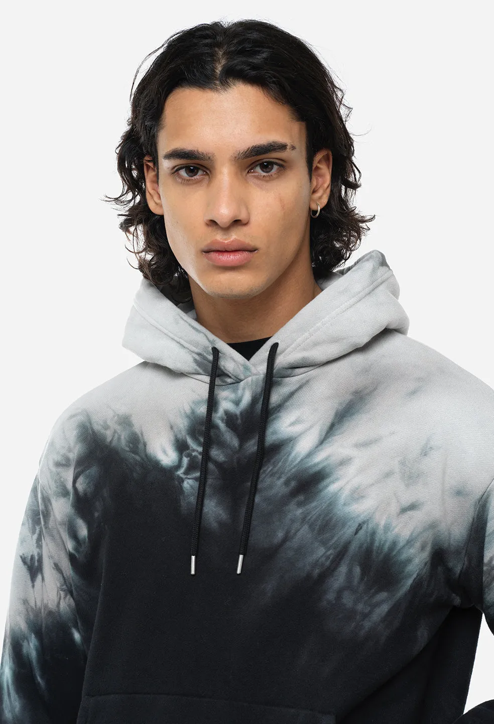 Sequoia Hoodie / Black Shibori