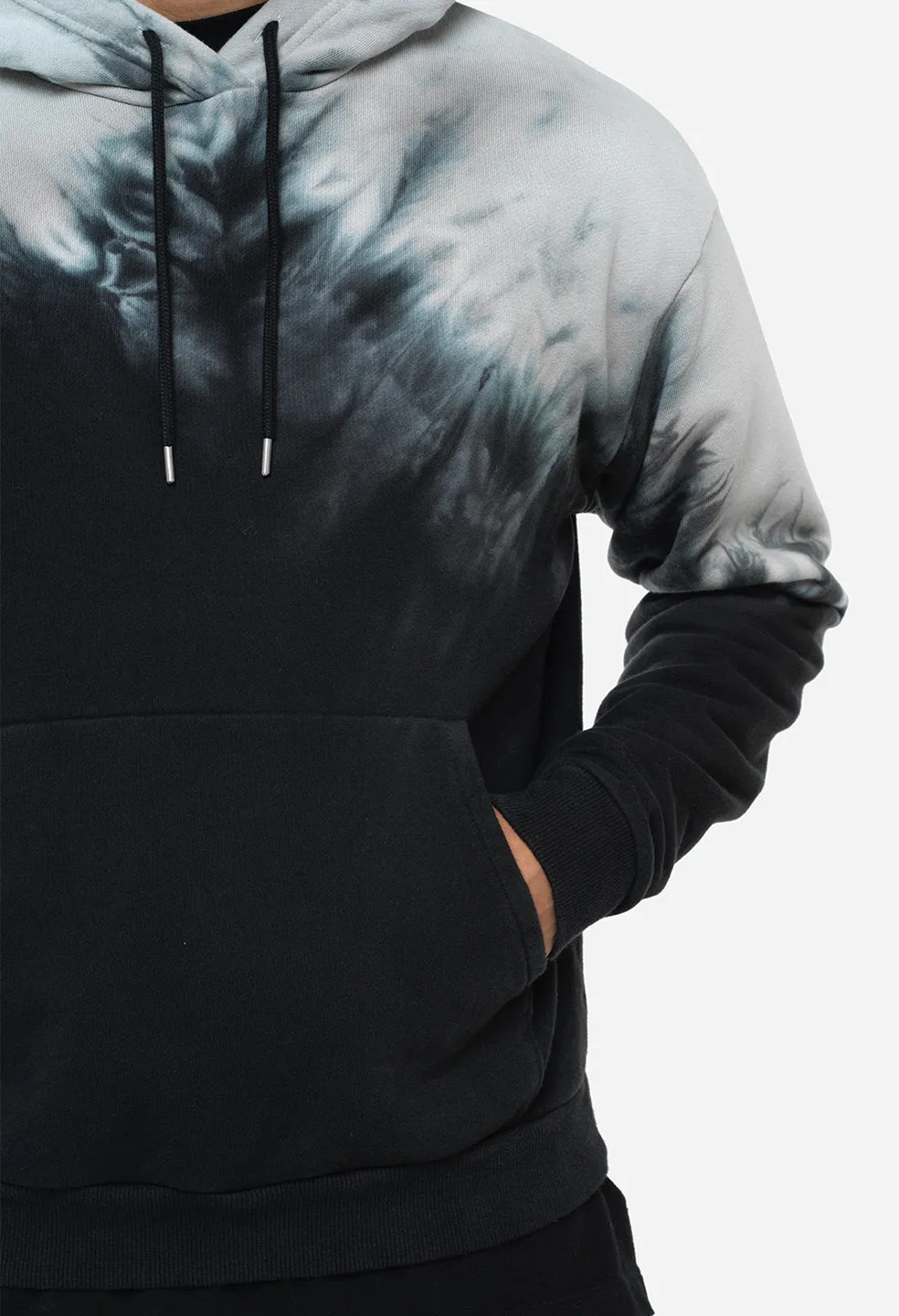 Sequoia Hoodie / Black Shibori