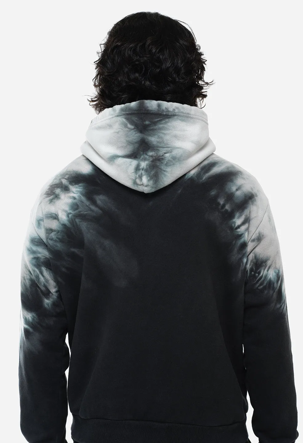 Sequoia Hoodie / Black Shibori