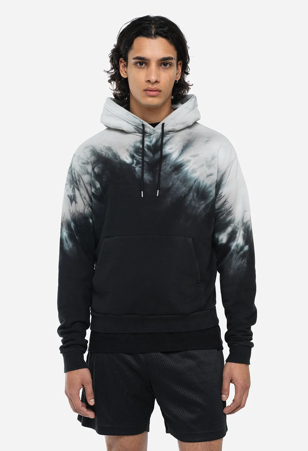 Sequoia Hoodie / Black Shibori