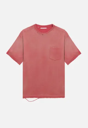 Sundrenched Folsom Pocket Tee / Vintage Red