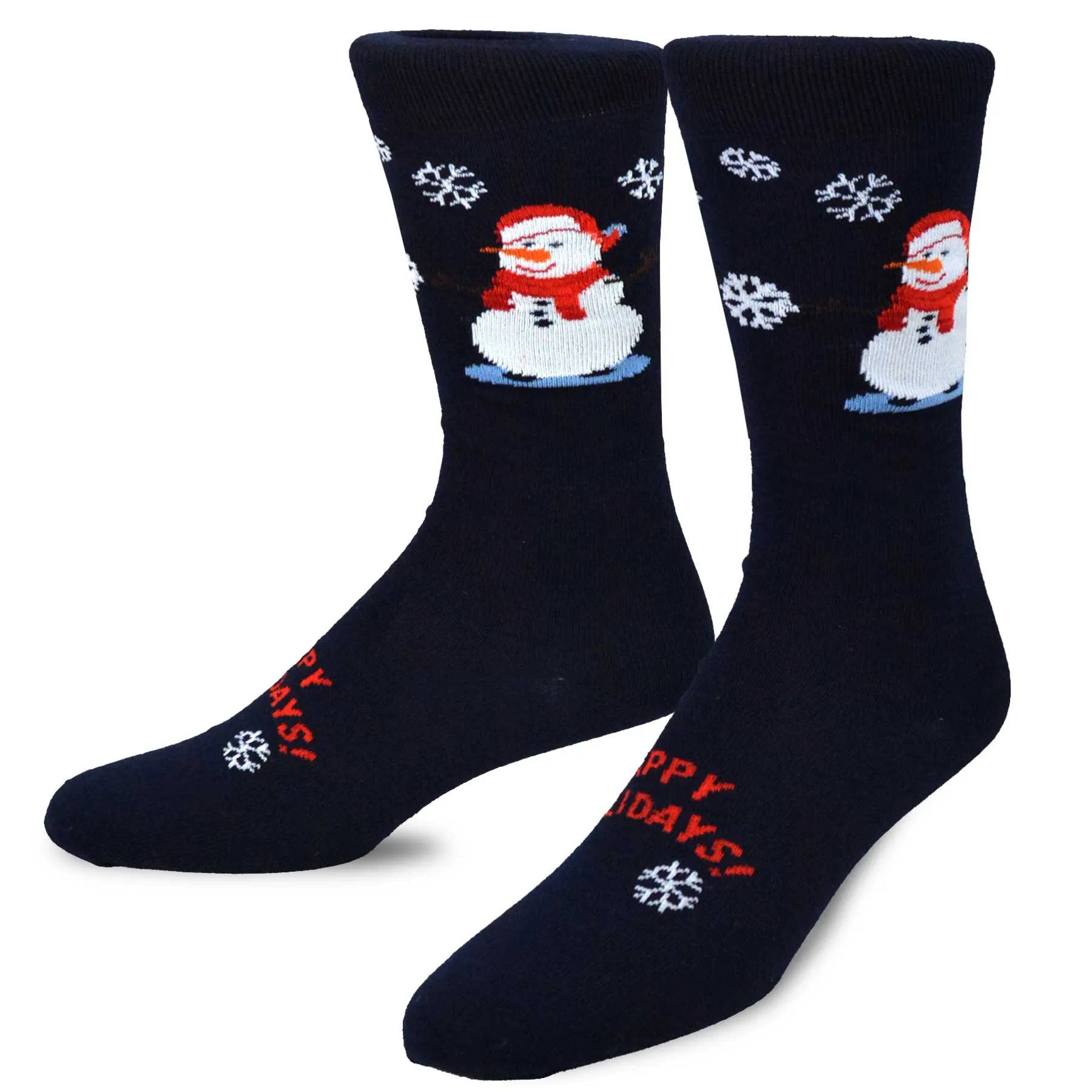 TeeHee Socks Men's Christmas Polyester Crew Assorted 5-Pack (51123)