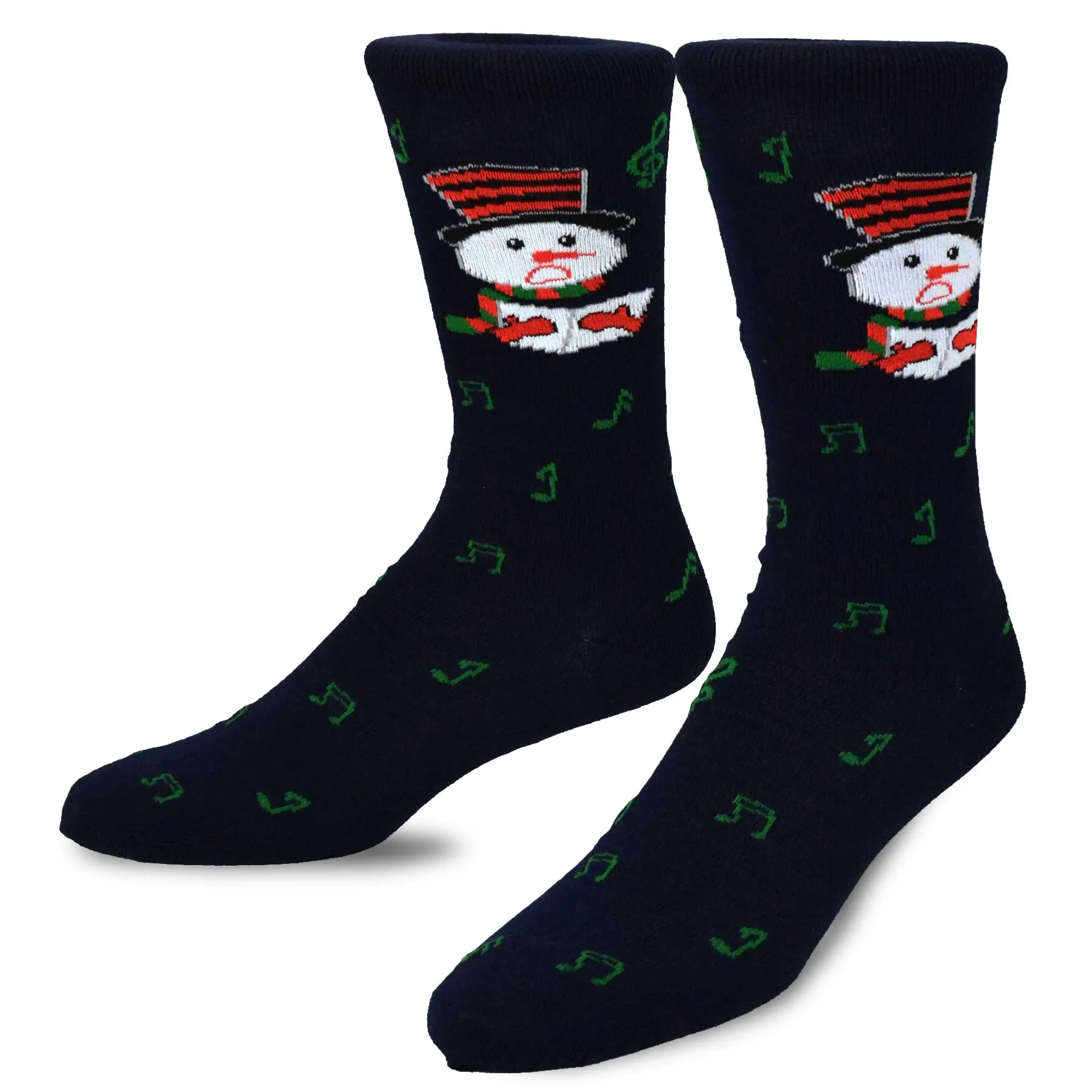 TeeHee Socks Men's Christmas Polyester Crew Assorted 5-Pack (51123)