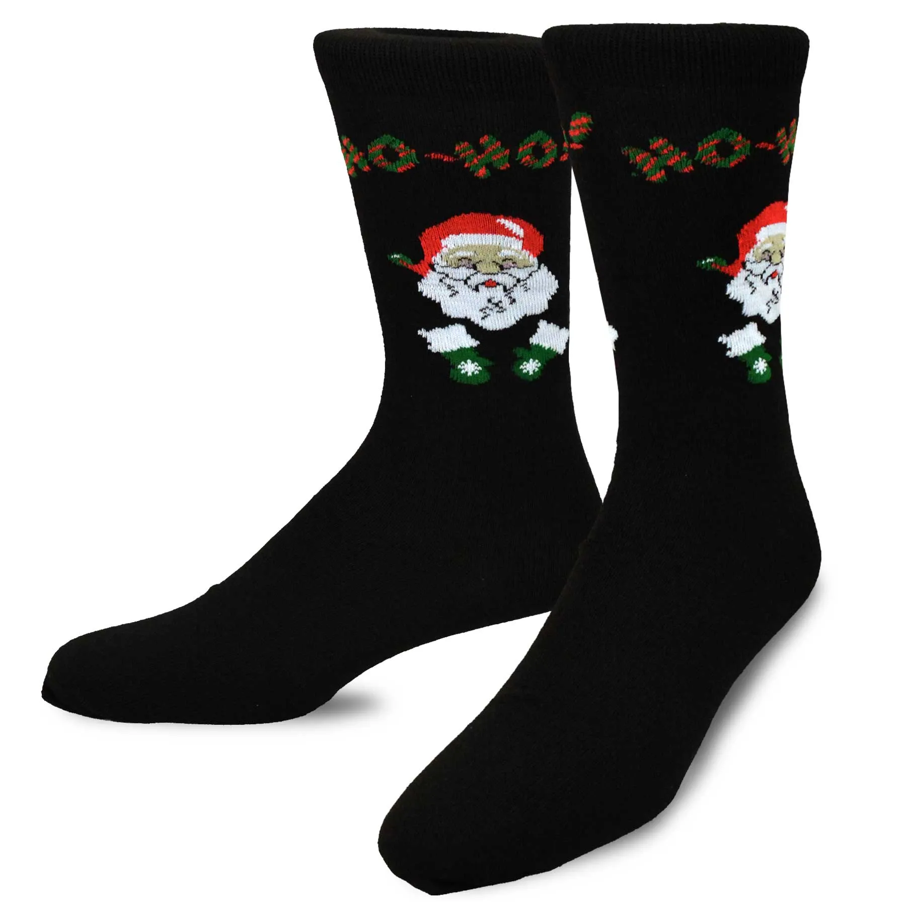 TeeHee Socks Men's Christmas Polyester Crew Assorted 5-Pack (51123)